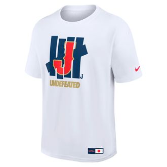 Nike Japan National Baseball Team 2026 World Baseball Classic Complex Undefeated Nike Mens T-Shirt in White | 06I110AW8C-T88