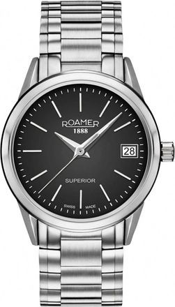Roamer Superior 3H Horloge - Dames - Horloges - Zwart - ONE Size - Accessoires