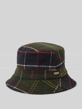 Barbour Bucket Hat mit Label-Applikation Modell HEIDI in Oliv, Gr&ouml;&szlig;e M