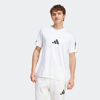 adidas T-Shirt ADIDAS SPORTSWEAR M Z.N.E. TEE, Herren, Gr. XXL, weiss (wei&szlig;), Obermaterial: 100% Baumwolle, normal, Rundhals, Shirts T-Shirt, sportlicher Sti