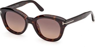 Tom Ford FT1344 NIKA-02 52T Womens Sunglasses Tortoiseshell Size 49