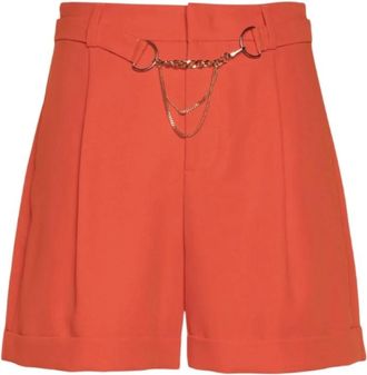 Liu Jo Dames, Korte broeken, Rood, Maat: S Poliester