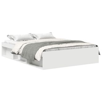 vidaXL Estructura De Cama Blanca 120x200 Cm Vidaxl