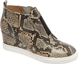 Linea Paolo Felicia3-L Leather Wedge Sneaker