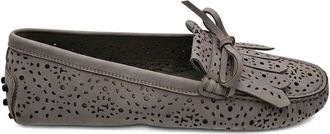 Tod's Loafers met uitgesneden kwastjes - Grijs