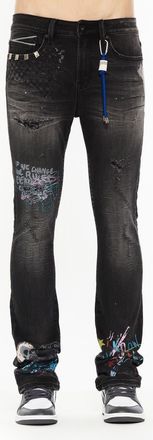 Cult of Individuality Lenny 603 Bootcut Jeans in Graffiti at Nordstrom, Size 34