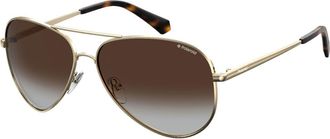 Polaroid PLD 6012/N/NEW J5G/LA Mens Sunglasses Gold Size 56