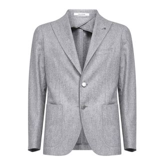 Tagliatore Blazers, male, Gray, S, Single-breasted Blazer