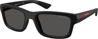 Prada PS B10SF Asian Fit 1BO08Z Mens Sunglasses Black Size 54