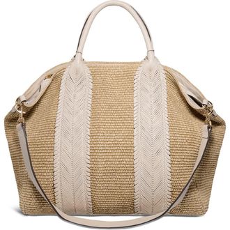 Aim&eacute;e All for Love Convertible Tote in Raffia at Nordstrom