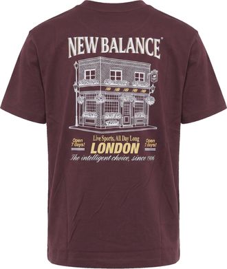 New Balance Graphic-Print Cotton T-Shirt - Red