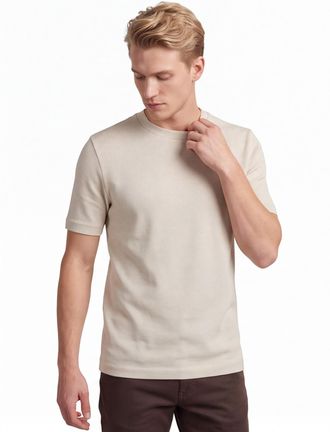 HUGO BOSS Beige t-shirt BOSS Black Thompson ronde hals