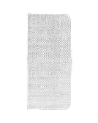 House Doctor Coj&iacute;n de asiento de algod&oacute;n blanco y negro 117x48 cm