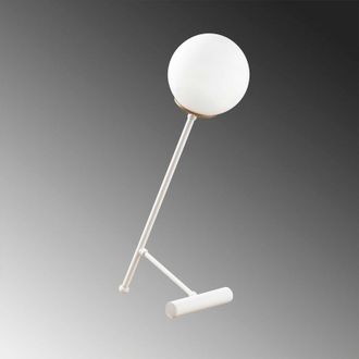 Wonderlamp L&aacute;mpara De Mesa Birdie Opal Blanco
