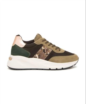 Nero Giardini Womens Bomber Verdone Sneakers In Velour Stone