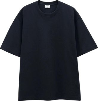 Filippa K Tops, Heren, Zwart, M, Katoen, Luxe Zwart T-Shirt Zwaar Jersey
