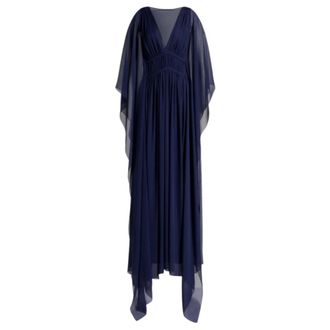 Alberta Ferretti Dames, Jurken, Blauw, Maat: M