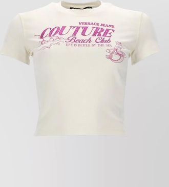 Versace Jeans Couture short sleeve crew neck graphic top