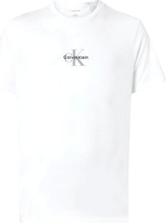 Calvin Klein Jeans T-shirt con logo monogramma - - Tops - Uomo - Bianco - S