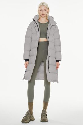 Orolay Puff-O Mid-Length Down Puffer Jacket in Gray at Nordstrom, Size X-Small