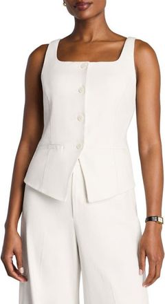 Spanx Button-Down Vest in Ivory at Nordstrom, Size 1X