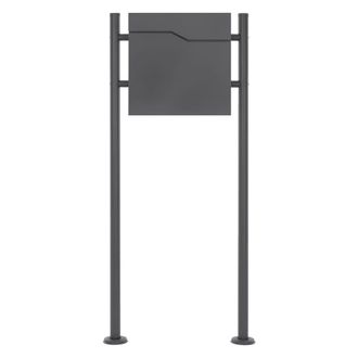 ML Design Buz&oacute;n para cartas 37 x 36,5 cm con compartimento de peri&oacute;dico de acero