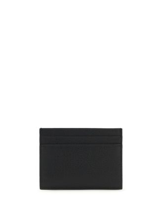 Saint Laurent Mens Tiny Cassandre Card Holder Black Calf Leather Bos Taurus Wallet