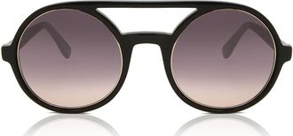 Derek Lam Mort BLKBN Mens Sunglasses Black Size 51
