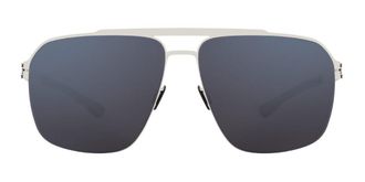 Ic! Berlin M1661 MB 14 Pearl Mens Sunglasses White Size 61