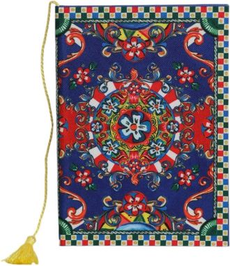 Dolce & Gabbana Carretto Siciliano Notebook - Heren - Accessoires - Veelkleurig - ONE Size - Polyester - Accessoires