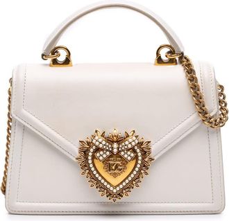 Dolce & Gabbana Pre-owned Dolce and Gabbana Small Smooth Calfskin Devotion Satchel Ladies VNB0RA36JMNSF5UW