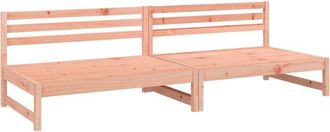 vidaXL Garden Middle Sofas 2 pcs 120x80 cm Solid Wood Douglas Vidaxl
