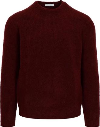 Paolo Pecora Round-neck Truien - Heren - Ronde hals truien - Paars - XL - Wol - Truien & Vesten