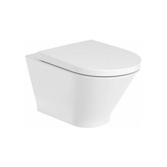 Roca Roca A3460nl000 The Gap Round Rimless Inodoro Suspendido Fijaciones Ocultas - Asiento: Caida Amortiguada - Ref: A3460nl000+a801d12001