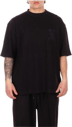 John Richmond Ump 26174Tsayt T-Shirt - Heren - T-shirts - Zwart - L - Katoen - Tops