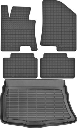 OEM Tappetini Per Baule Max-mat 910706 + Motohobby 150402 - Hyundai I30 Ii Hatchback Dal 2011 Al 2017. Senza Fermi