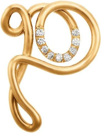 Charlotte Chesnais Alphajoaillerie 18kt Gold Necklace - Letter P - One Size