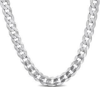 Delmar Sterling Silver Bevel Curb Chain Necklace at Nordstrom Rack