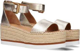 See By Chlo&eacute; Dames Espadrilles Glyn - Dames - Sleehakken - Geel - 41 EU - Leer - Schoenen