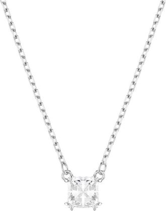 Swarovski Ketting Vrouwen Stilla Attract Hanger Wit Rhodium 5701903 - Dames - Kettingen - Grijs - ONE Size - Accessoires