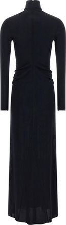 Fabiana Filippi Draped Turtleneck Dress - Black