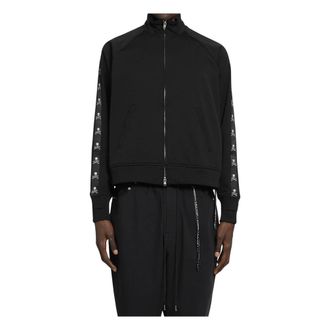 MASTERMIND WORLD Bomber Jackets, male, Black, Size: M Side-Tape Track Jacket
