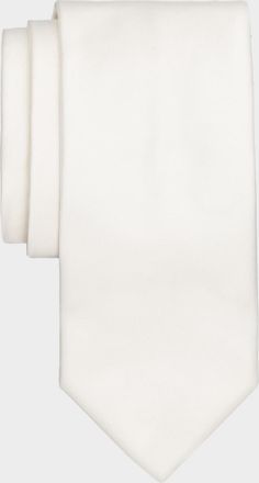 Canali Men & apos;s Solid Satin Silk Tie