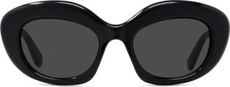 Loewe Curvy Black Cat Eye Sunglasses
