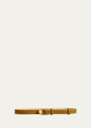 Khaite Dome Calf Hair Belt