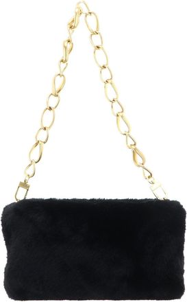 Ted Baker Cuddles Faux Fur Clutch Bag Black