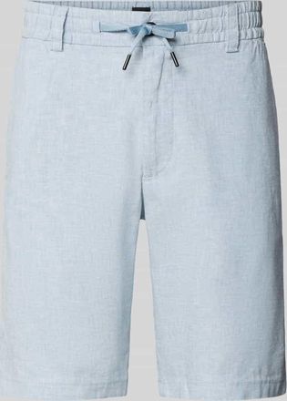 Boss Orange by Hugo Boss BOSS Orange Tapered Chinoshorts aus Leinen-Mix Modell DS_3S in Hellblau, Gr&ouml;&szlig;e 30