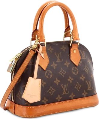 Louis Vuitton Alma handtas BB crossbodytas met monogram canvas - Bruin