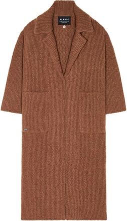 Alanui Cappotto a coste con cintura - Marrone