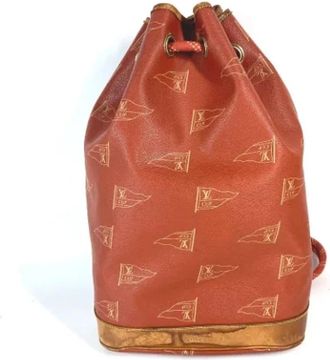 Louis Vuitton Tweedehands leren schoudertassen - Dames - Vintage Tas - Bruin - ONE Size - Vintage